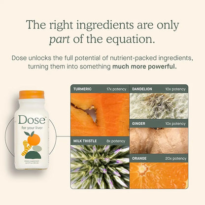 for Your Liver Cleanse Detox & Repair, Organic Milk Thistle Supplement with Turmeric, Dandelion, Ginger, and Orange, Promotes Optimal Liver Function,16oz Bottle, 6 Pack 