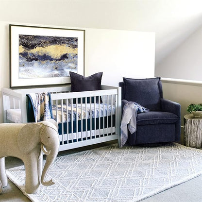Crib Sheets - Crib Sheets Girl -Crib Sheets Boy - Jersey Sheets - Nursery Bedding - Toddler Bedding Sets for Girls - Toddler Bedding Sets for Boys - Baby Crib Sheets - OILO Studio Crib Sheet Midnight