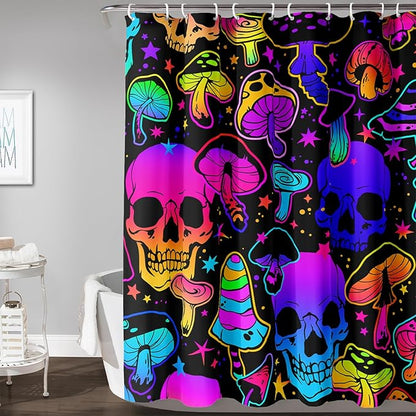 AILONEN Rose Flower Shower Curtain,Colorful Rose Flower Bath Curtain for Kids Girls Women,Modern Romantic Floral Flower Print Polyester Waterproof with 12 Plastic Hooks 60" W*72" H