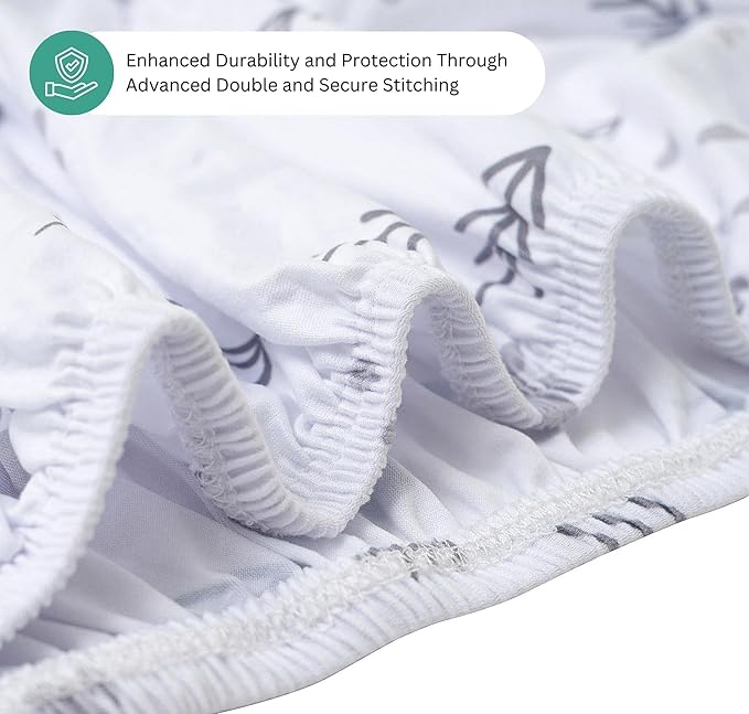 Bassinet Sheets for RONBEI, Baby Joy, Baby Delight Beside Me Dreamer, and Nordmiex Bassinet, 3 Pack, 33x20 Inch, Ultra Soft, Breathable Snug Fit, Unisex Boys Girls, Gray White (Woodland Rainbow)