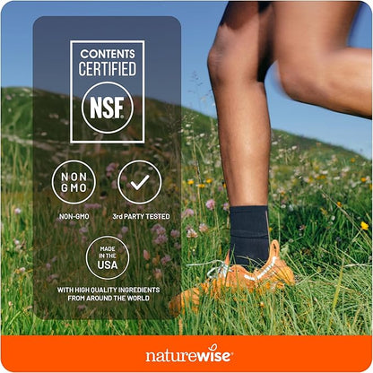 NatureWise Curcumin Turmeric 2250mg 95% Curcuminoids & BioPerine Black Pepper Extract Advanced Absorption for Joint Support [1 Month Supply - 90 Count]