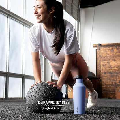 Corkcicle Sport Canteen Insulated Tumbler, Periwinkle, 32 oz – Reusable Water Bottle Keeps Beverages Cold for 25 Hours & Hot 12 Hours – Cupholder Friendly Tumbler with Screw-On Cap
