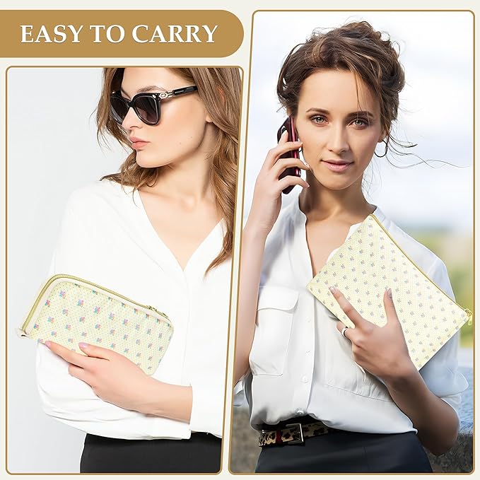 Cosmetis Bag Makeup Bag for Women, Gifts for Girls, Corduroy Strawbery Cute Travel Make up Bag Toiletry Bag Girlfriend Teacher Gifts Birthday Gift for Her